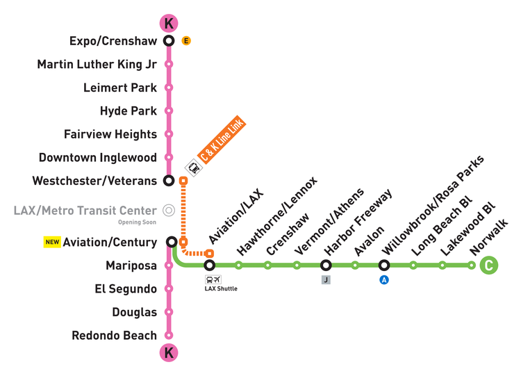 Metro Line C and K Re-alignment map